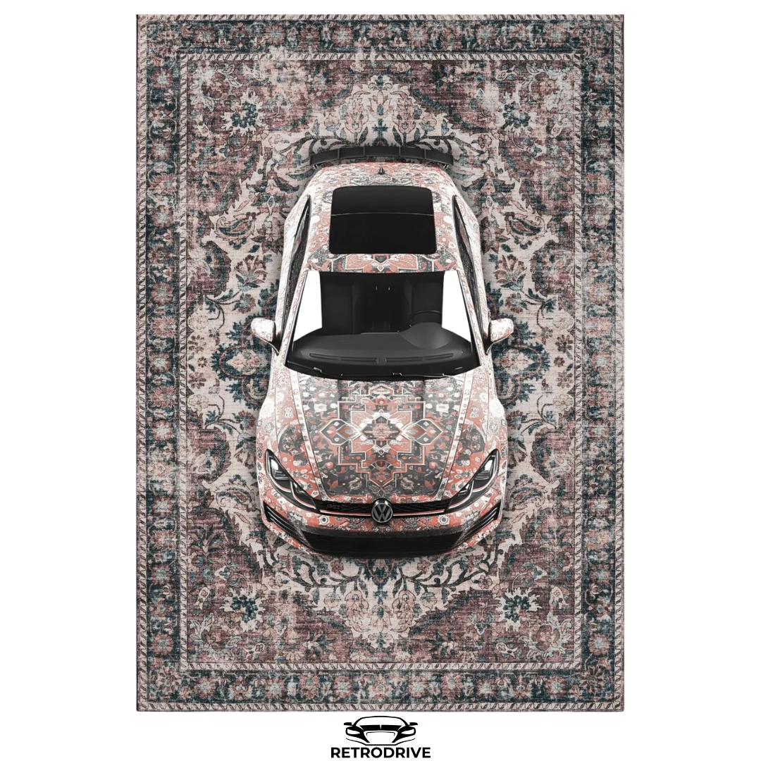 RetroDrive Tapis artistique automobile