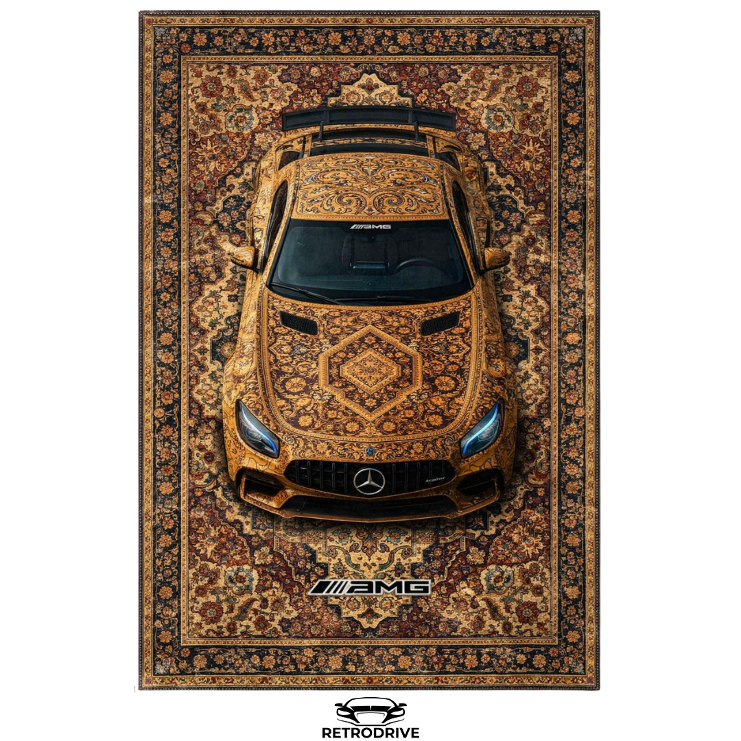 RetroDrive Tapis artistique automobile